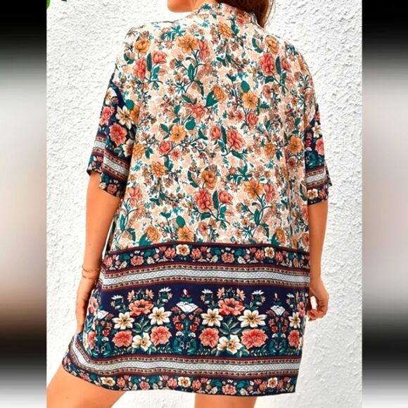 Plus size boho 2pc floral set sz 4X - Picture 4 of 5